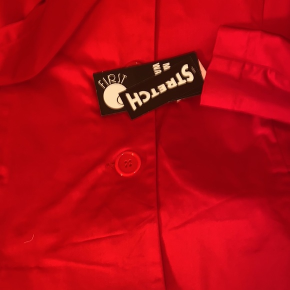 Red pea coat size 14 (new) - Picture 3 of 3